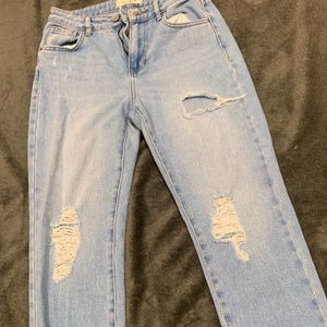 High waisted mom jeans